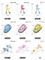 Collection de jouets grinçants pour animaux de compagnie, mignons, écologiques, sonores, durables, pour soulager les chiots qui font leurs dents, en peluche, fournitures pour animaux de compagnie, jeu en intérieur, tous