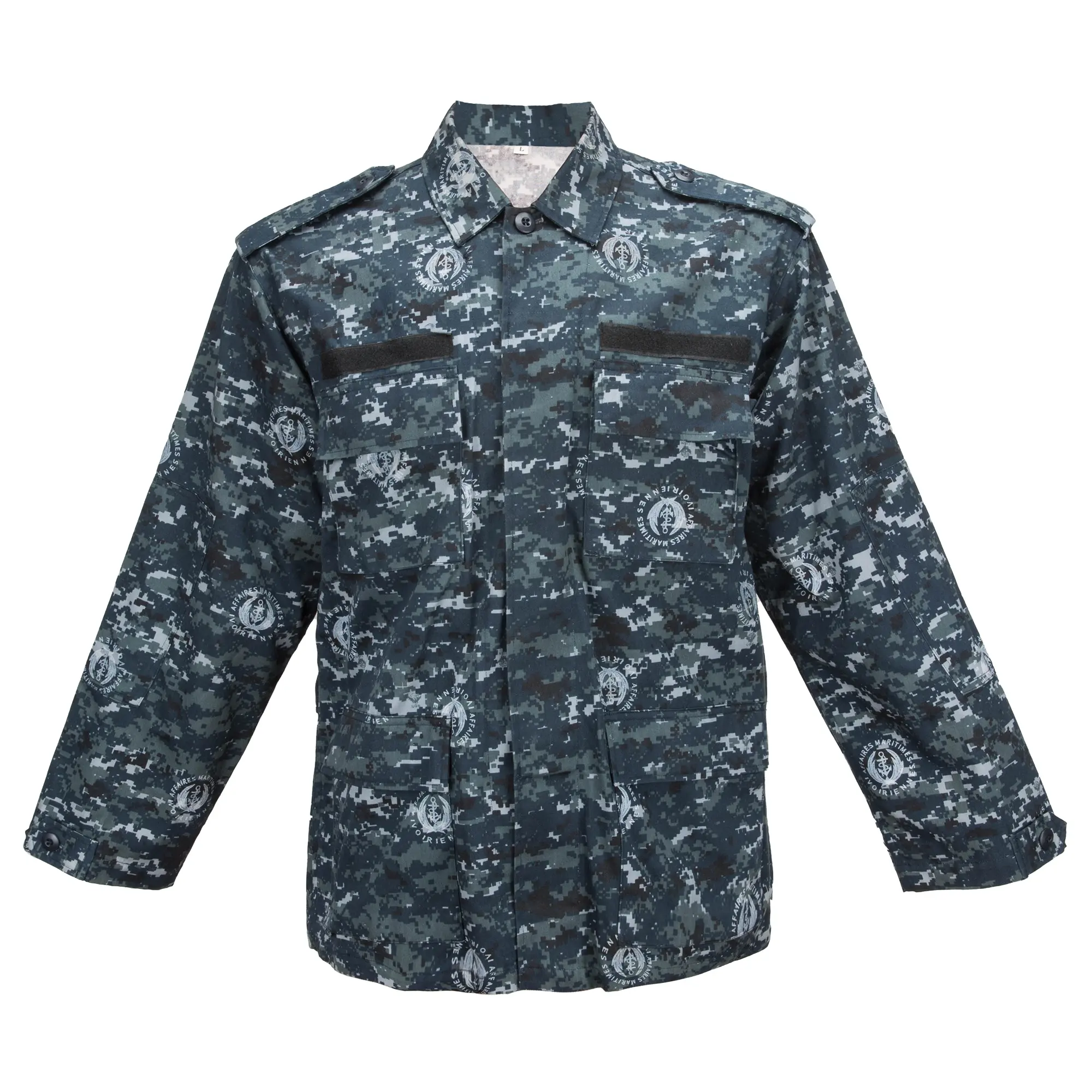 Setelan kamuflase Cina kustom ganda setelan seragam jaket taktis kain bdu set pria kualitas tinggi seragam pelindung keamanan untuk dijual