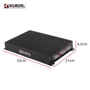 KUERL เครื่องขยายเสียงรถยนต์ 4 ช่อง 12V 4 โอห์ม อลูมิเนียมอัลลอยด์กำลังสูง AB คลาส K-450 - Product Image 1