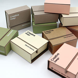 Custom Personalized Kraft Product Logo Handmade Zipper <b>Shipping</b> Mailing Adhesive Teal Open Postal Self Seal Paper Carton <b>Box</b> - Product Image 1