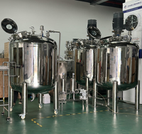 Machine de dispersion émulsifiante à grande vitesse homogénéisateur réservoirs de mélange en acier inoxydable pour shampooing savon liquide détergent