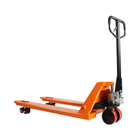 Chariot à palettes manuel robuste 2-3T avec roues en PU et nylon, idéal pour la logistique d'entrepôt - Vente chaude