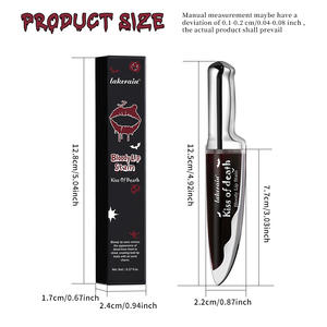 Lakerain Cross Border Beso <span class=keywords><strong>DE</strong></span> <span class=keywords><strong>LA</strong></span> MUERTE Mancha <span class=keywords><strong>de</strong></span> labios <span class=keywords><strong>de</strong></span> sangre Fácil <span class=keywords><strong>de</strong></span> colorear, Brillo <span class=keywords><strong>de</strong></span> labios <span class=keywords><strong>de</strong></span> copa antiadherente - Product Image 3