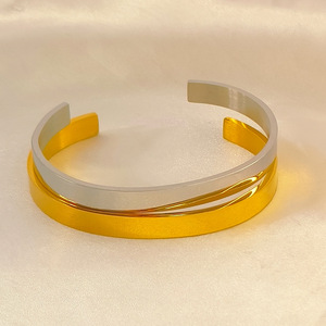 Pulsera de apertura ancha para mujer, brazalete de alta calidad, venta al por mayor - Product Image 3