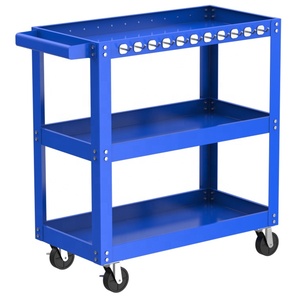 Carros Organizadores de herramientas de utilidad multifunción de <span class=keywords><strong>3</strong></span> niveles para ahorrar espacio, estantes y almacenamiento de piezas, armario con ruedas - Product Image 5