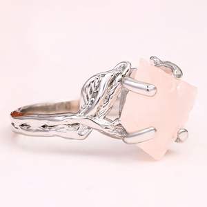 Anillos de cristal curativo para mujer, joyería al por mayor, <span class=keywords><strong>piedra</strong></span> Natural de piedras preciosas crudas - Product Image 4