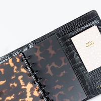 Agenda personnalisé par le fabricant avec impression crocodile, cadeau 2024, A5A6A7, classeur à 6 anneaux, carnet de notes, couverture en cuir PU, planificateur budgétaire