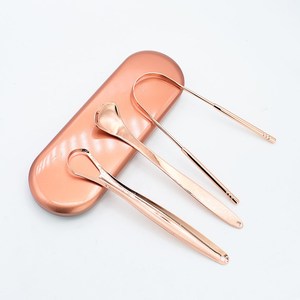 <span class=keywords><strong>TOOCARE</strong></span> Grattoir et Nettoyeur de Langue Portable en Acier Inoxydable avec Brosses pour Éliminer la Mauvaise Haleine – Kit de Soin Buccal - Product Image 6
