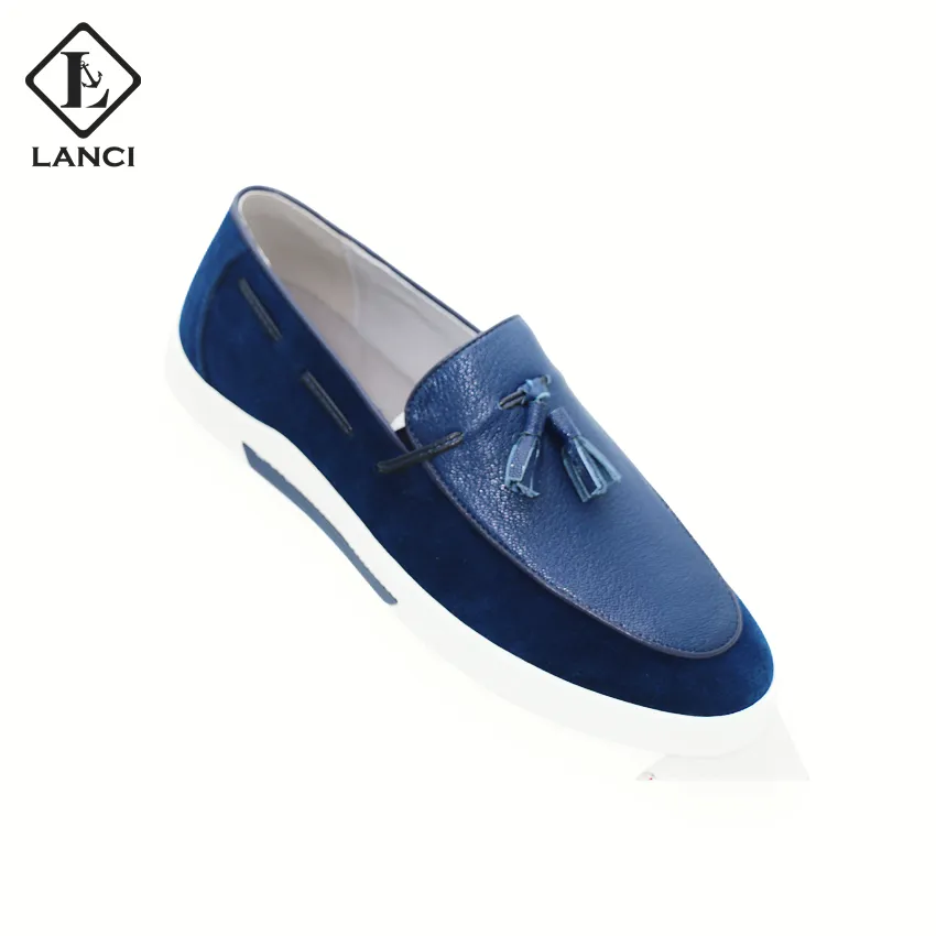 LANCI 2022 New Arrivals Factory Discount Men Loafer Shoes Discount Embroid Trendy Walking Style Casual