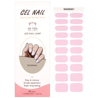 Autocollants d'ongles en gel UV semi-durcis longue durée, très populaires / Wraps d'ongles en gel à presser / Tiktok NG200041/NG200042