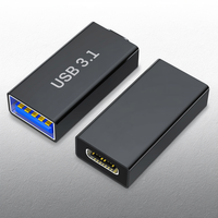 Adaptador USB 3.0 Hembra a Macho, Convertidor de Extensión de Alta Velocidad, Acoplador USB A Macho a Hembra para Laptop, PC, Extensor de Cable