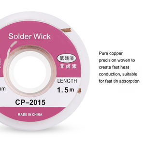 Soldador auxiliar <span class=keywords><strong>de</strong></span> <span class=keywords><strong>estaño</strong></span>, eliminación <span class=keywords><strong>de</strong></span> escoria, limpieza <span class=keywords><strong>de</strong></span> correa <span class=keywords><strong>de</strong></span> <span class=keywords><strong>estaño</strong></span>, ancho <span class=keywords><strong>de</strong></span> 2mm <span class=keywords><strong>de</strong></span> longitud, 1,5 m, alambre <span class=keywords><strong>de</strong></span> <span class=keywords><strong>estaño</strong></span>, soldador para desoldar - Product Image 5