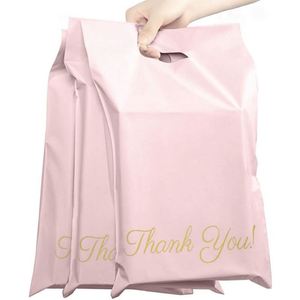 Sacs d'expédition en polyéthylène avec poignée et bande adhésive pour petites entreprises, fournitures d'expédition, cadeaux pour propriétaires - Product Image 4