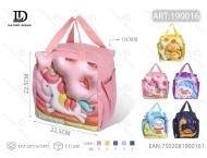 Lonchera térmica infantil de dibujos animados 600D con cierre de cremallera para uso escolar - Product Image 1