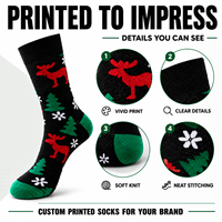 Chaussettes de sport personnalisées OEM pour adultes - Chaussettes de cyclisme sans couture, respirantes, à séchage rapide, absorbant la transpiration, résistantes aux déchirures, imprimées numériquement