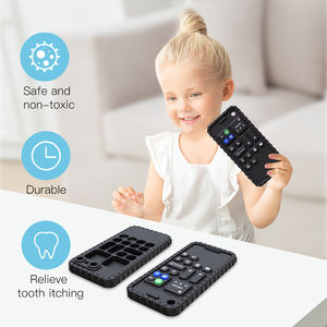 Téléphone à mâcher pour bébé, télécommande, jouet en silicone souple, réutilisable pour bébés - Product Image 4