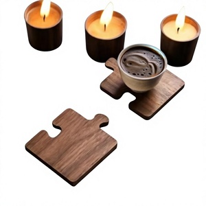Exquisite Handcrafted <b>Wooden</b> Coaster Set,Sustainable, Heat-Resistant, Scratch-Proof Drinkware Base for Elegant Home Decor - Product Image 1