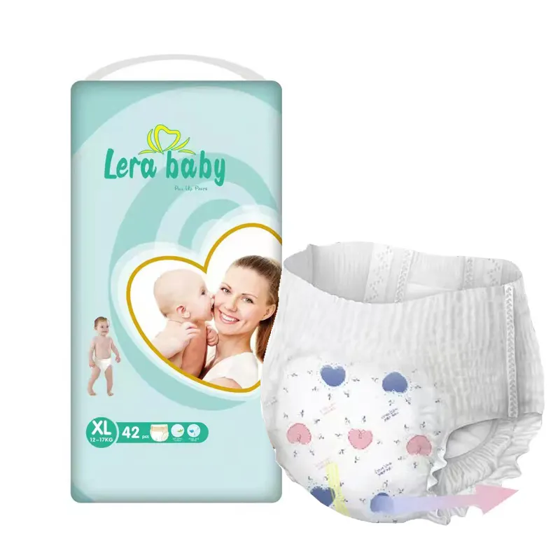 Diaper pants baby disposable training cotton pant diapers 3D leakguard with cheap price