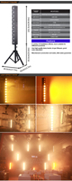 Projecteurs LED Wash RGBW professionnels Marslite DMX512 en aluminium, barre de 10 x 10W pour DJ et discothèques