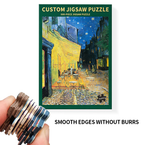 <span class=keywords><strong>Rompecabezas</strong></span> de Papel del Famoso Cuadro de <span class=keywords><strong>Van</strong></span> <span class=keywords><strong>Gogh</strong></span>, Café en la Terraza Nocturna, de 501 a 1000 Piezas, Proveedor de Fábrica, Precio Competitivo, Se Aceptan Personalizaciones - Product Image 4