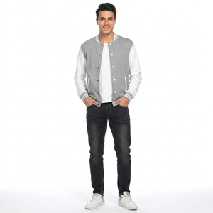 <b>Men's</b> High Quality Wool Varsity <b>Jacket</b> Custom Embroidered <b>Letter</b> Print Oversized College Baseball <b>Jacket</b> FINER THREADS - Product Image 1