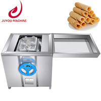 Máquina formadora de palo de oblea de ahorro de energía, línea de producción de rollos de huevo para gofres, horno para hornear, máquina para hacer galletas