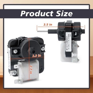 Evaporator Fan Motor W10128551 115V Replacement For Whirlpool <b>Refrigerator</b> Freezer Compartment - Product Image 3