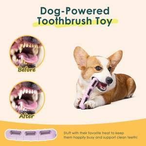 ZMaker Nuevo Juguete Masticable para Perros con Cerdas para Limpieza Dental, Juguete Interactivo de Silicona para <span class=keywords><strong>Cachorros</strong></span> - Product Image 4