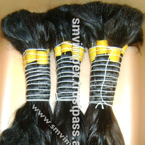 Cabello humano sin procesar Remy virgen indio a granel, cabello Remy indio virgen Natural con estilos de rizos Afro ondulados, ondas profundas sueltas - Product Image 6