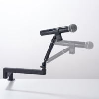 Support de bras de microphone professionnel, fabrication en usine, bras de micro réglable en alliage d'aluminium, rotation à 360 degrés, gestion des câbles, jeu, musique