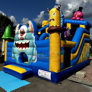 Castillo inflable con tobogán para niños, ideal para fiestas en el patio trasero, modelo Monster Bouncy Castle. - Product Image 2