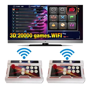 Wholesale 3D arcade game box 58S 20000 games and WiFi retro arcade video game wireless controller