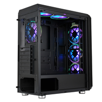 Châssis d'ordinateur ATX, boîtier de jeu en Option USB3.0 + USB2.0 + HD AUDIO PC de bureau