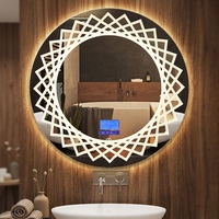 Miroir lumineux de décoration intérieure LED, miroir intelligent, étanche IP44, pour salle de bains