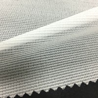 100% Polyester OEKO Durable Warp Knit Fusible Warp Tricoté Fusible Interlignage pour Vêtements