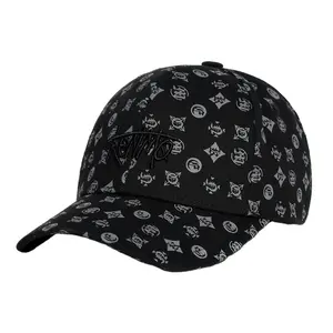 หมวกเบสบอลเชือกโลโก้พีวีซีทำจากยาง5แผงหมวกมีรูตัดด้วยเลเซอร์กันน้ำหมวกกอล์ฟหมวกคุณพ่อ