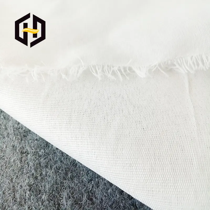 Custom Wholesale Industrial Woven White Warp Knit Scrim Fabric For Leather Composite