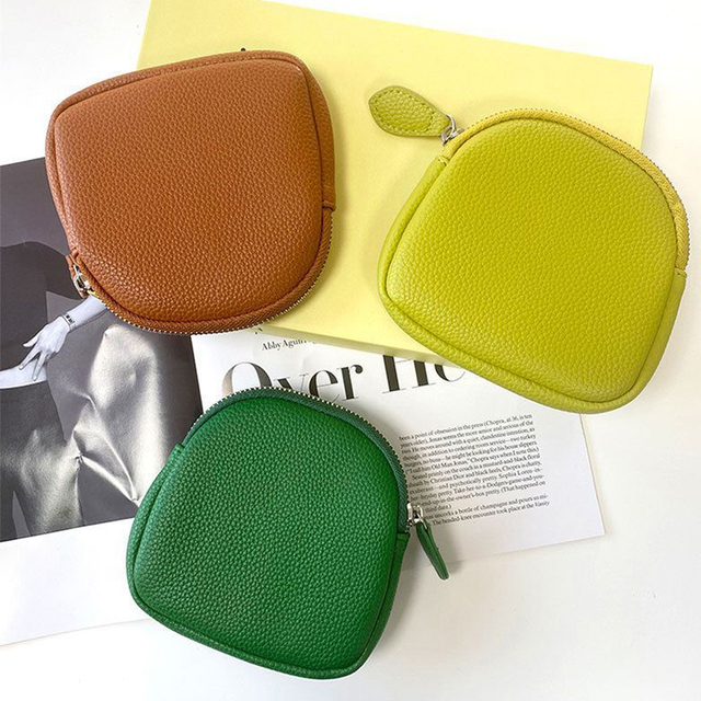Designer Luxury Fashion Double Wrist Wallet Coin Bag Pouch Lemon Wristlet Key Chain Bracelet Card Holder Wallet