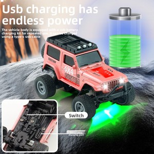 <span class=keywords><strong>Coche</strong></span> de Juguete Eléctrico de Metal Personalizable, Modelo de <span class=keywords><strong>Coche</strong></span> de Aleación 2.4G con Luces Ajustables, Velocidad Ajustable, Todoterreno - Product Image 3