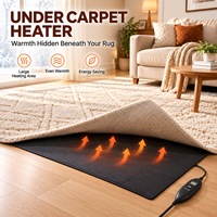 Chauffe-tapis électrique radiant, tapis chauffant à faible consommation pour tapis, maison et bureau