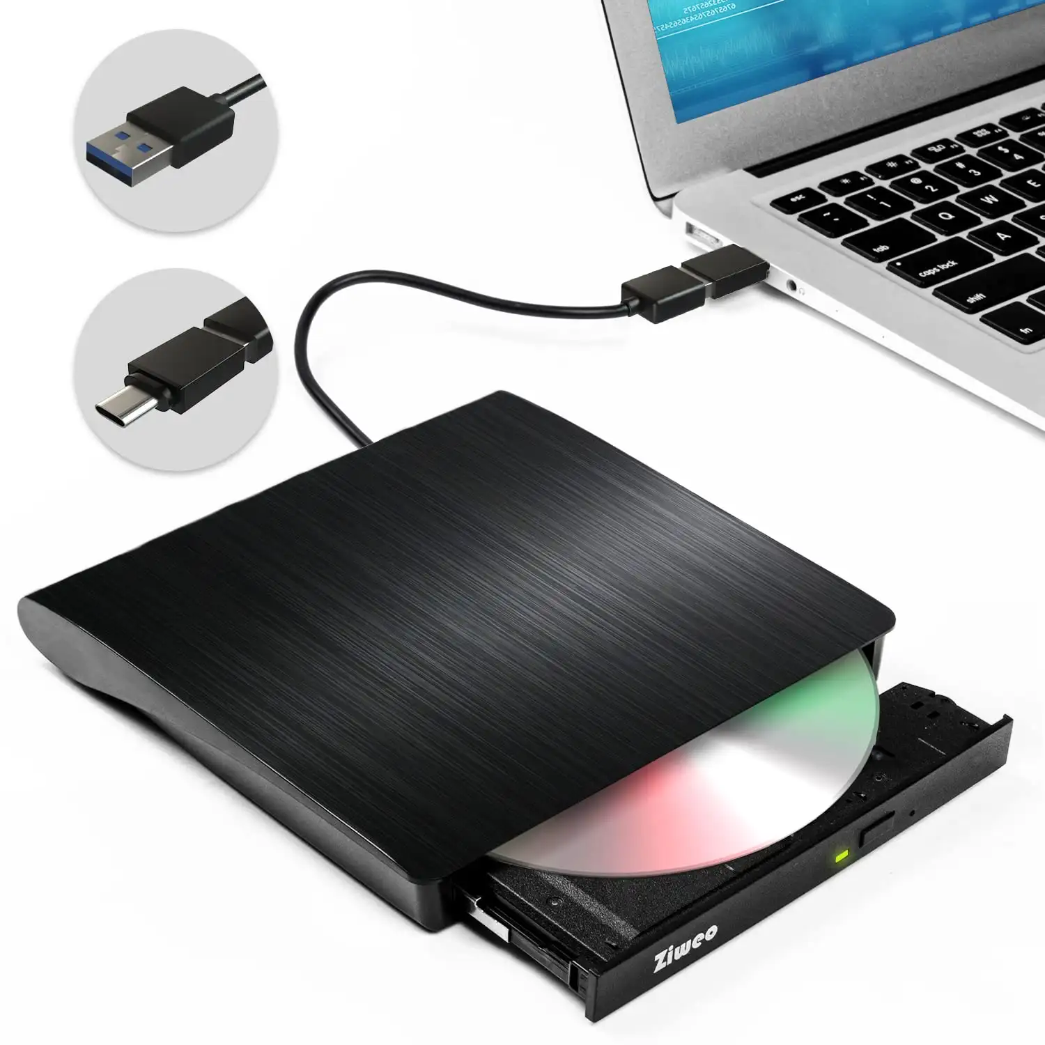 CD Drive DVD Eksternal Produk Laris 2022 Cocok dengan Laptop Pembakar Portabel Ultra-tipis