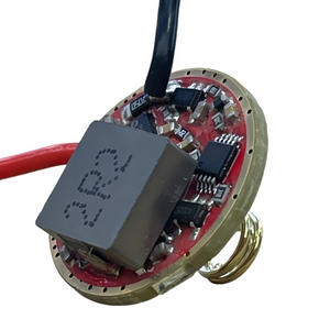 Carte de circuit imprimé de suralimentation UVC 22 mm |   Entrée 3V-4.2V, sortie 6V 1.4A |   Convient aux émetteurs LED 10W 255/275/310/340nm |   Pièce détachée pour lampe torche DIY - Product Image 2