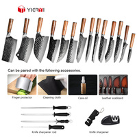 Couteaux de cuisine professionnels pour chef, couteaux de boucher, forgés à la main, couteau de cuisine serbe viking, couteau de chef en acier inoxydable, couteau utilitaire