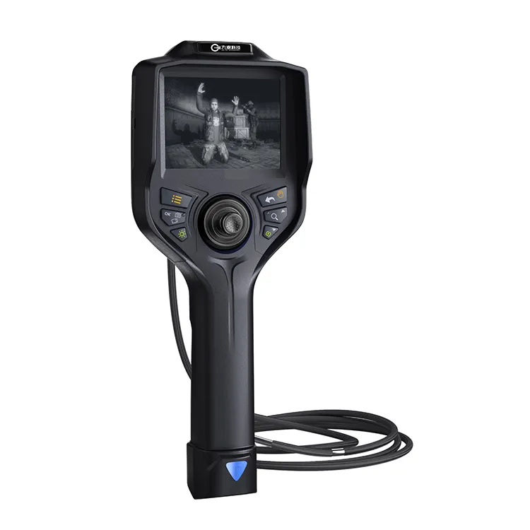 Handheld 3.5/5.7 inch 4 way articulating borescope videoscope snake camera for engine inspection