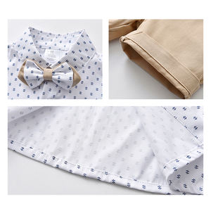 Conjuntos de Ropa de Algodón Suave de Alta Calidad de 2 Piezas para Niños, Trajes de Verano con Pequeños Puntos para Bebés y Niños - Product Image 5