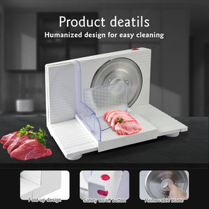 Có thể gập lại điện trắng Apple <span class=keywords><strong>Slicer</strong></span> cho sử dụng nhà có thể điều chỉnh độ dày 0-15mm bảo vệ an toàn 170mm lưỡi thép không gỉ 150W - Product Image 5