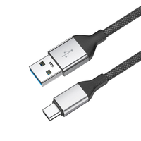 Cable USB 3.0 con Conector de Carga Rápida 3A PD 30W, 45W, 60W, Conductor de Cobre Puro, Material de Nailon, Multifunción, Transferencia de Datos