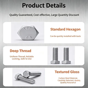 Perno de Cabeza Hexagonal Dacromet Grado 8.8 para Estructuras de Acero, Sistemas de Montaje Fotovoltaicos, Barandillas, Muros Cortina - Product Image 4