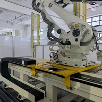 Rail linéaire pour robot industriel 7ème axe, portique surélevé de 3 mètres, axe de translation pour charges lourdes, automatisation de ligne de production, moteur PLC
