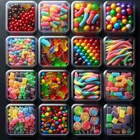 Sweet Candy Wholesale Custom Halal Fruity Flavor Cartoon Shape Multi-Colored Gummy Candies in Bottles
